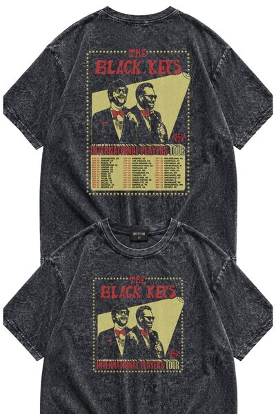 Fuddy Moda Μπλουζάκι Unisex Oversize με στάμπα στην πλάτη, με θέμα την ροκ μπ...