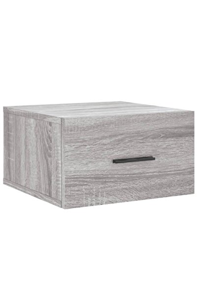 vidaxl Noptieră montată pe perete gri Sonoma 35x35x20 cm