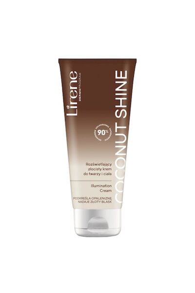 Lirene Crema iluminatoare autobronzanta, Lirene, Coconut Shine, pentru fata s...