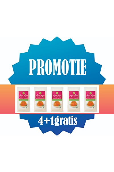 Natural Seeds Product Agar Agar gelatina vegetala 4 x 20g+1 gratis