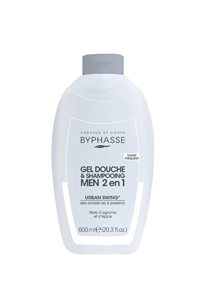 BYPHASSE Șampon și Gel de Duș, Byphasse, Urban Swing Men, 2 în 1 Curățare, Pr...