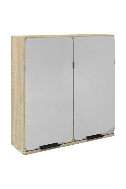 vidaxl Bathroom mirror cabinet sonoma oak 64.5x20x66.5 cm processed wood