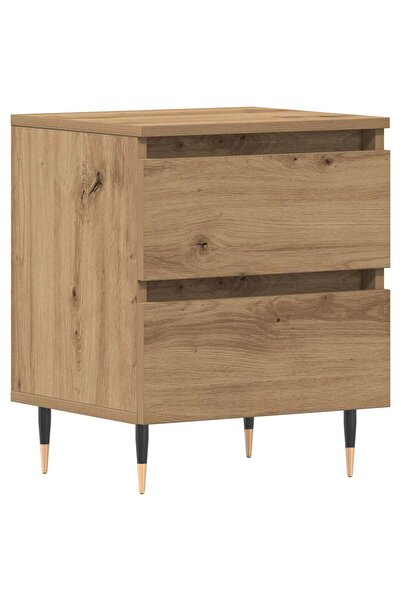 vidaxl Dulap de noapte Stejar Artizanal 40 x 35 x 50 cm Lemn compozit