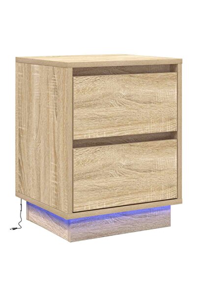 vidaxl Dulap de noapte Stejar Sonoma 39 x 34,5 x 50 cm Lemn compozit