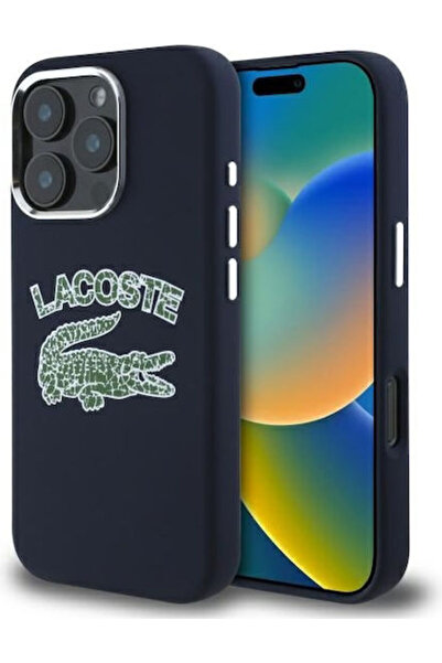 Lacoste Σιλικόνη με Σχέδιο Ραγισμένου Λογότυπου Πίσω Κάλυμμα Magsafe Πλαστικό...