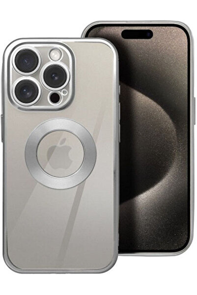 OEM Glam Ασημί Θήκη Πλάτης Σιλικόνης (iPhone 17 Pro)