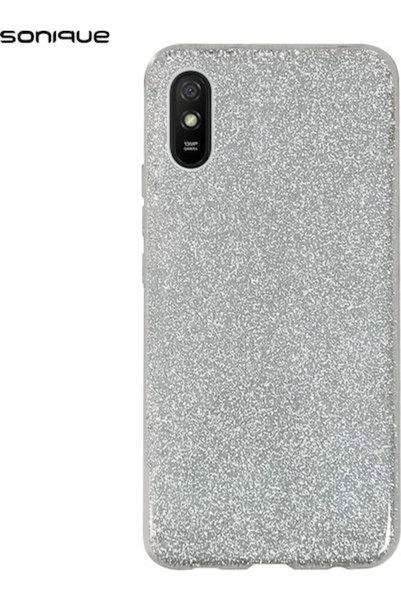 Other Sonique Γυαλιστερή Πίσω Θήκη Σιλικόνης Ασημί (Redmi 9A / 9AT)