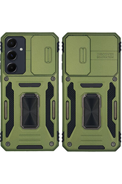 Other Θήκη Τηλεφώνου Samsung Galaxy A55 5G Ring Armor Camshield Sonique Χακί