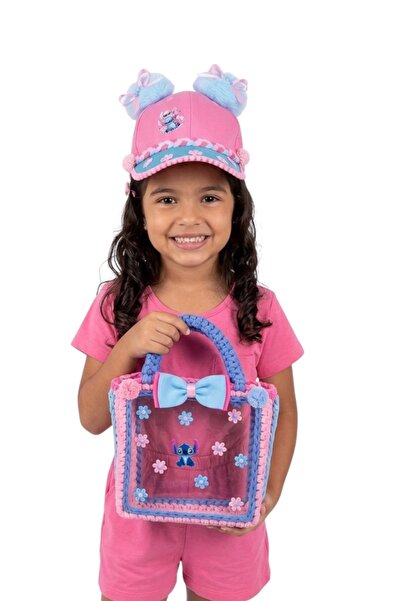 AKSESUARLARIM Hat and Bag Set with Stitch Theme