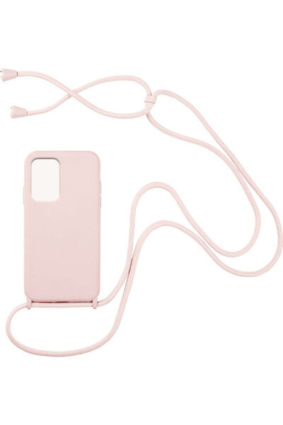 Other Sonique CarryHang Πίσω Θήκη Σιλικόνης 0.5mm με Λουράκι Ροζ (Redmi Note ...
