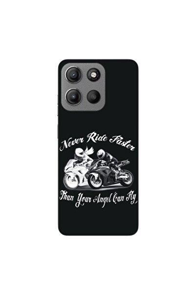 OEM Husa compatibila cu Motorola Moto G15 Silicon Gel Tpu Model Never Ride Fa...