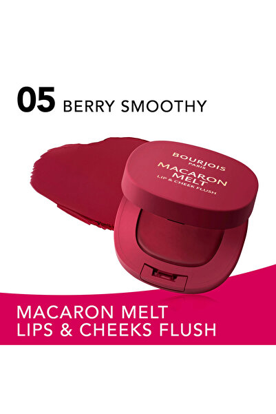 Bourjois Macaron Melt Lip&Cheek Allık - 005 Berry Smoothy