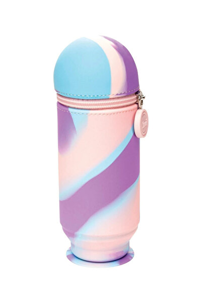 Serve Cutie pentru creion cu ventuză Hoop-up, roz curcubeu