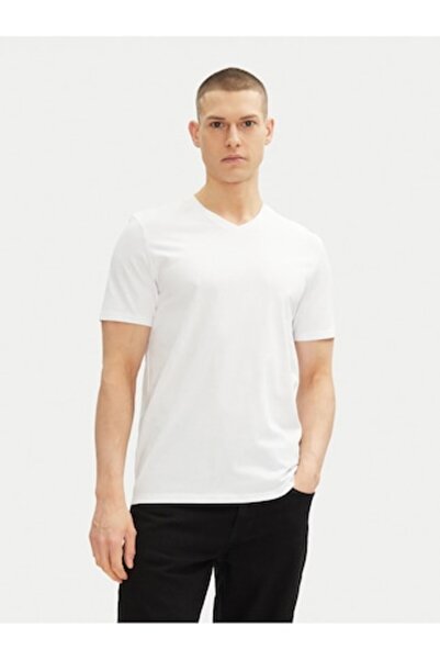 Calvin Klein Tricou bărbătesc, Calvin Klein, decolteu în V, bumbac, mini logo...