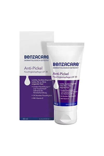 Benzacare Cremă hidratantă, anti-acnee cu SPF 30, Benzacare, Galderma, 50 ml
