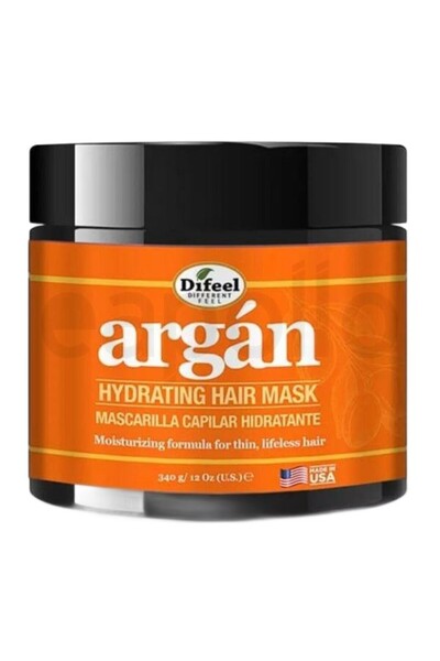 Difeel Mască de păr, Difeel, Argan Premium, Hidratare, Reparare, 340 g