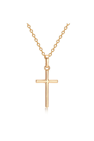 OEM Cross pendant necklace, 18K gold plated