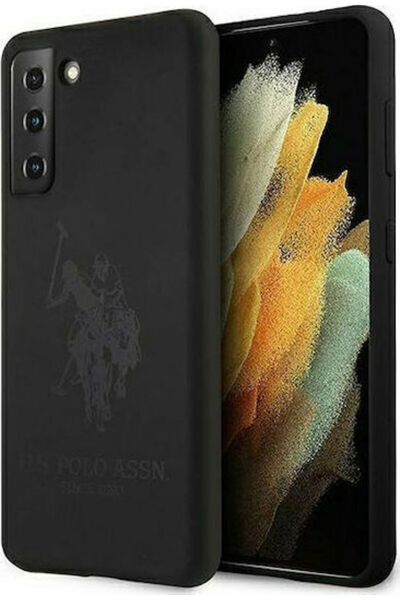 U.S. Polo Assn. On Tone Πίσω Κάλυμμα Σιλικόνης Μαύρο (Galaxy S21) Κωδικός: US...