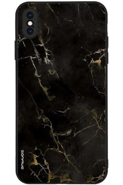 Other Sonique Μαρμάρινη Θήκη για Apple iPhone Xs Max Μαύρο 01
