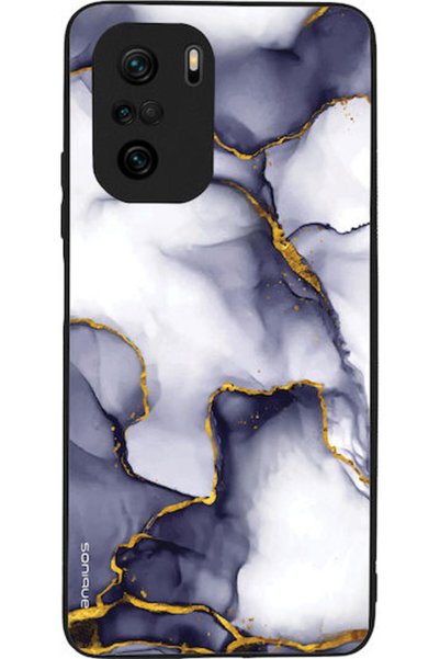 Other Θήκη Sonique Σειράς Marble για Xiaomi Poco F3 Mi 11i Μωβ Γκρι