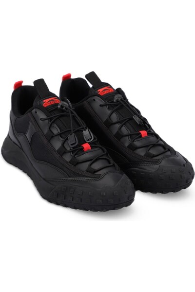 Slazenger Suya Dayanıklı Bağcıklı Konforlu Siyah-Kırmızı Erkek Trekking Spor ...