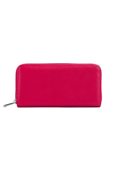 Posete Fagaras Vera Leather Wallet - Fuchsia, Genuine Leather Wallet , Women'...