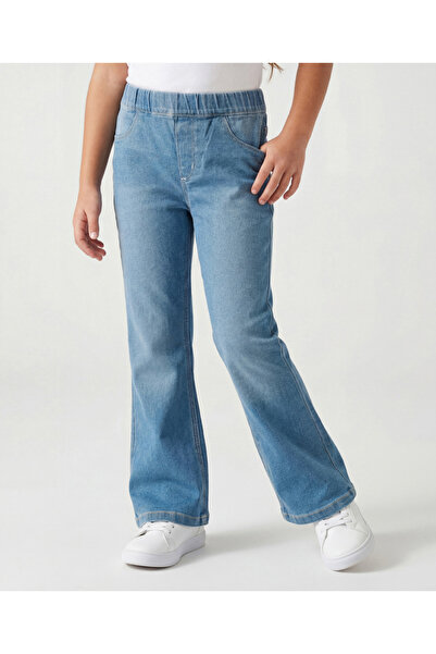 Pine kids Denim Woven Ankle Length Washed Jeggings - Blue