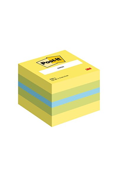 Post-it Самозалепващи листчета 51 x 51 мм 400 листа мини кубче 3M зелен/жълт