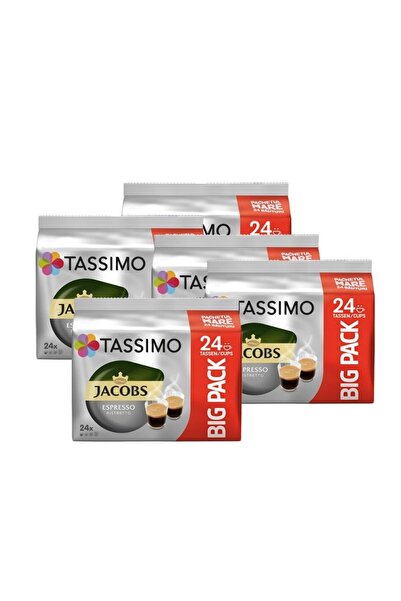 Jacobs Set 5 x Cutii Capsule cafea, Tassimo Espresso Ristretto Big Pack