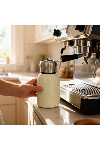 ST Small coffee thermos 350 ml, cream color