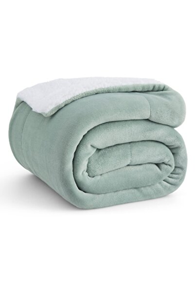 BEDSURE Pătură Sherpa, fleece, cu două fețe, moale și călduroasă, 150x200 cm ...