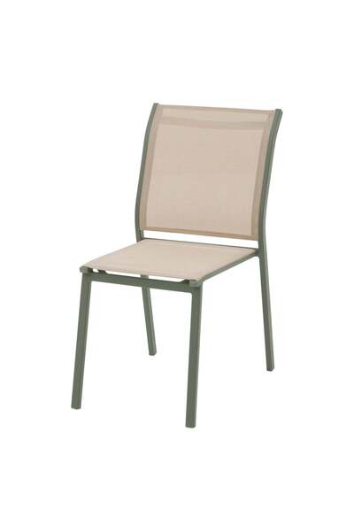 Hesperide Scaun de grădină stivuibil Essentia în verde pin și laur, aluminiu ...