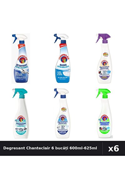 Chanteclair Set 6 Degresant Universal 600ml-625ml - Lavanda, Lămâie, Bicarbon...