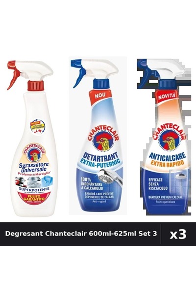 Chanteclair Set 3 Degresant Universal 600ml-625ml - Marsilia, Extra Puternic,...