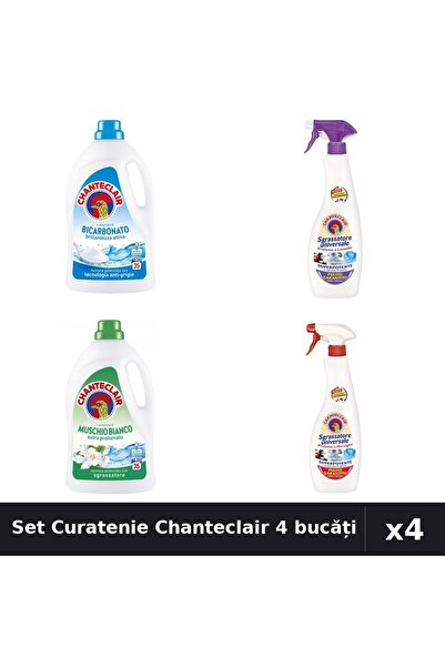 Chanteclair Set 4 Detergent și Degresant 1575ml 600ml - Bicarbonat, Marsilia,...