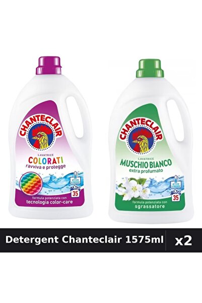 Chanteclair Pachet 2 Detergent Lichid Rufe 1575ml 35 Spalari - Color, Mosc Alb