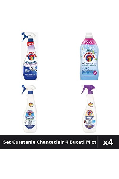 Chanteclair Set 4 Degresant și Balsam Rufe 625ml-1800ml - Bicarbonat, Mosc Al...