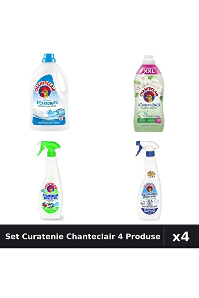 Chanteclair Set 4 Curatenie - Detergent 1575ml, Balsam 1800ml, Degresant 600ml