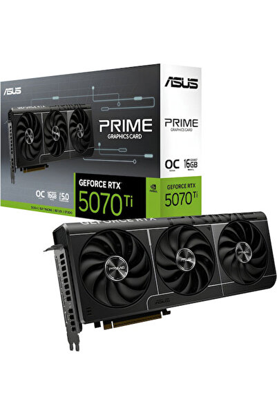 ASUS GeForce RTX 5070 Ti 16GB GDDR7 Prime OC Κάρτα Γραφικών Κωδικός: 90YV0MF0...