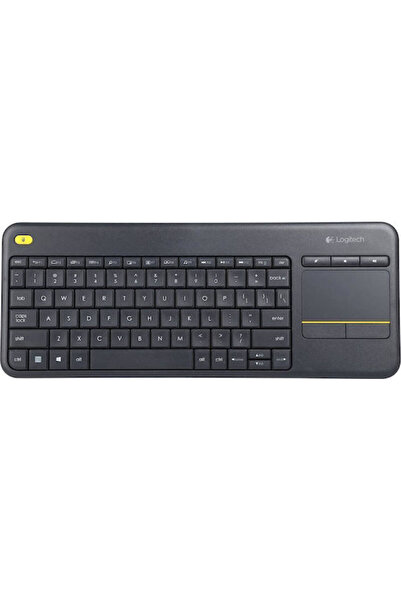 logitech K400 Plus Ασύρματο Πληκτρολόγιο με Επιφάνεια Αφής Αγγλικό US Μαύρο