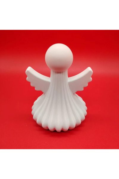 CREATIVITATEPLUS Figurina din praf ceramic Înger 3D, pentru pictat, 9x8cm