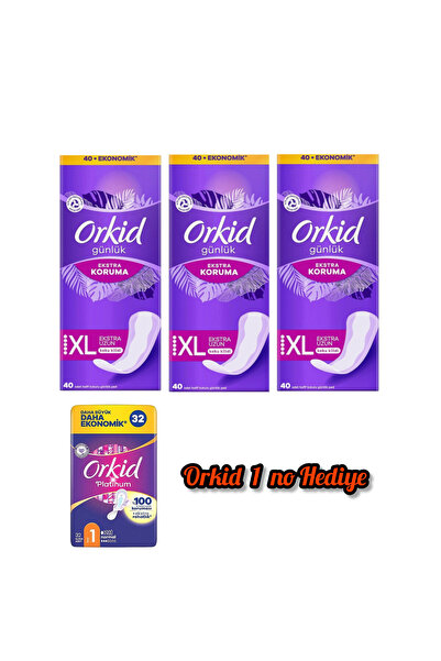 Orkid Extra Protection Extra Long Daily Pads 40 X 3 = 120 Pieces