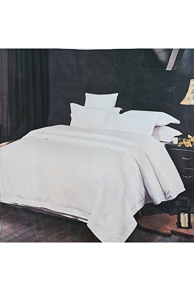 MILANO COLLECTION Set Lenjerie Pat Dublu Alba Hotel MC-5200