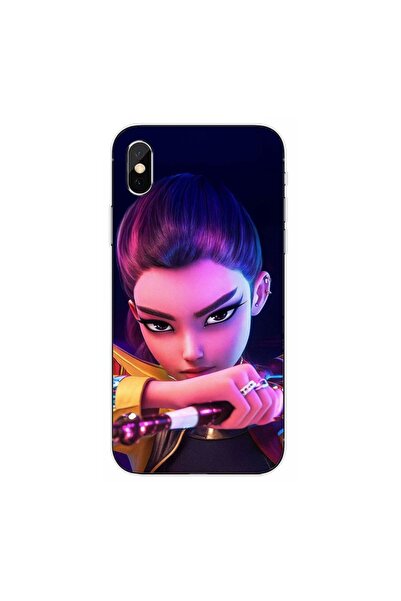 OEM Husa compatibila cu Apple iPhone XS Max Silicon Gel Tpu Model KPop Demon ...