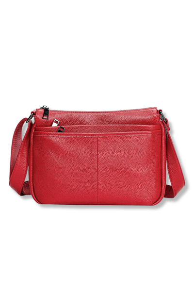 IMODIX Women's Genuine Leather Bag, IMODIX®, Adjustable Belt , Multiple Pocke...