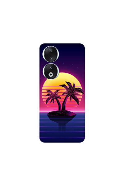 Other Honor 90 5G Moon and Palmie Transparent Silicone TPU Θήκη