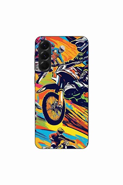 OEM Husa compatibila cu Samsung Galaxy A56 Silicon Gel Tpu Model Motocross Po...