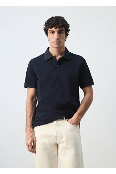 MANGO Man Regular kesim pamuklu pike polo gömlek