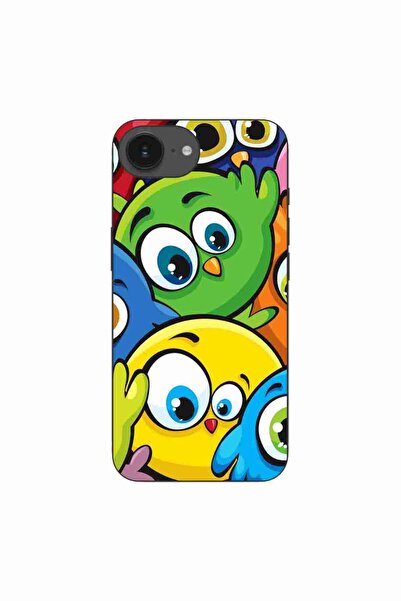 OEM Husa compatibila cu Apple iPhone 16e Silicon Gel Tpu Model Bufnite Colorate