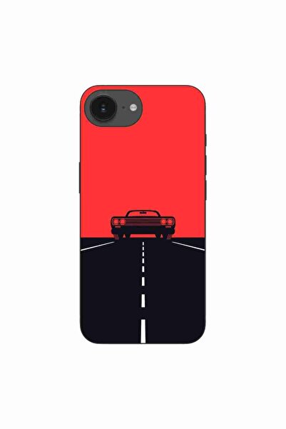 OEM Case compatible with Apple iPhone 16e Silicone Gel Tpu Model Red Sky Musc...